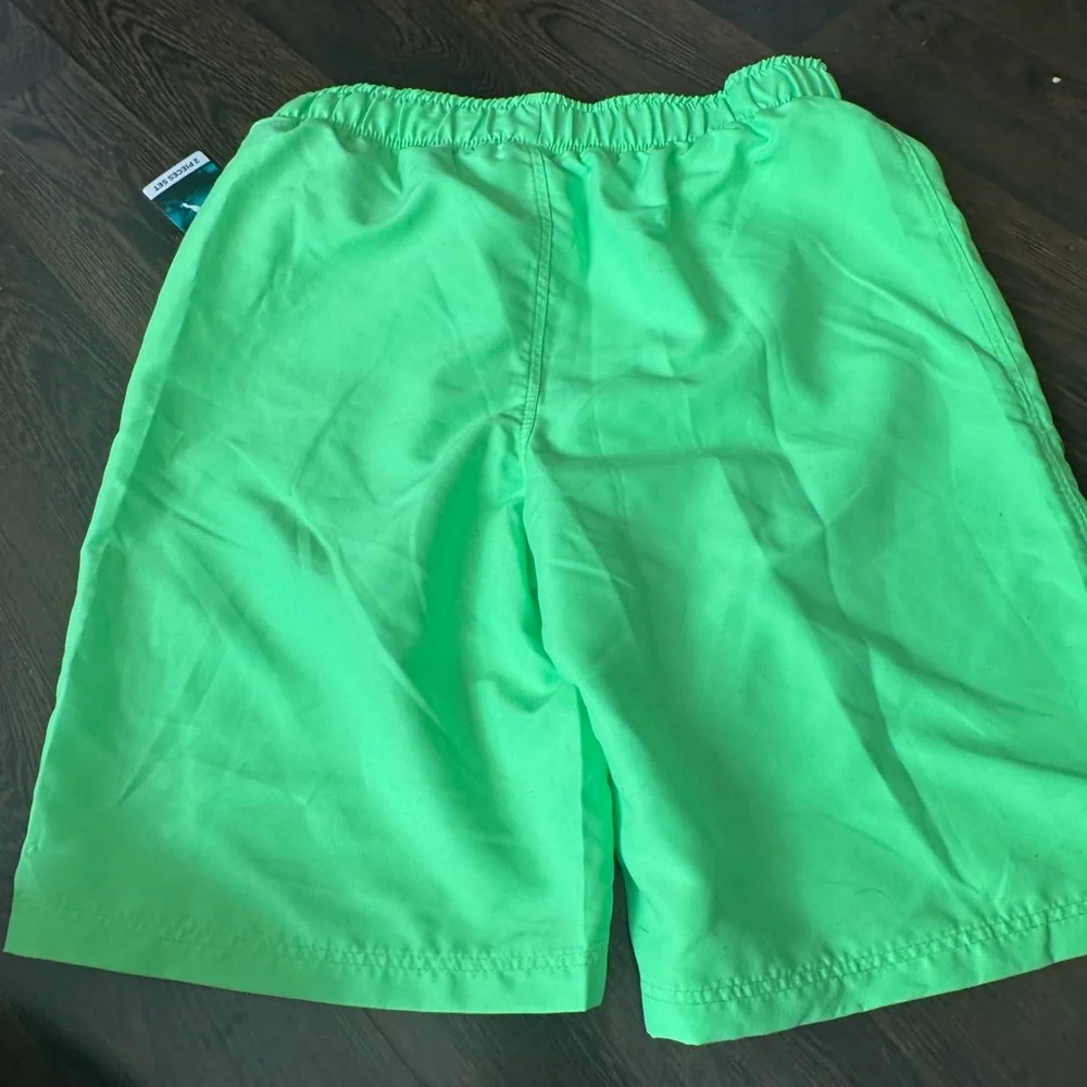Puma Teal and Lime Rash Guard Set - Picture 5 of 6